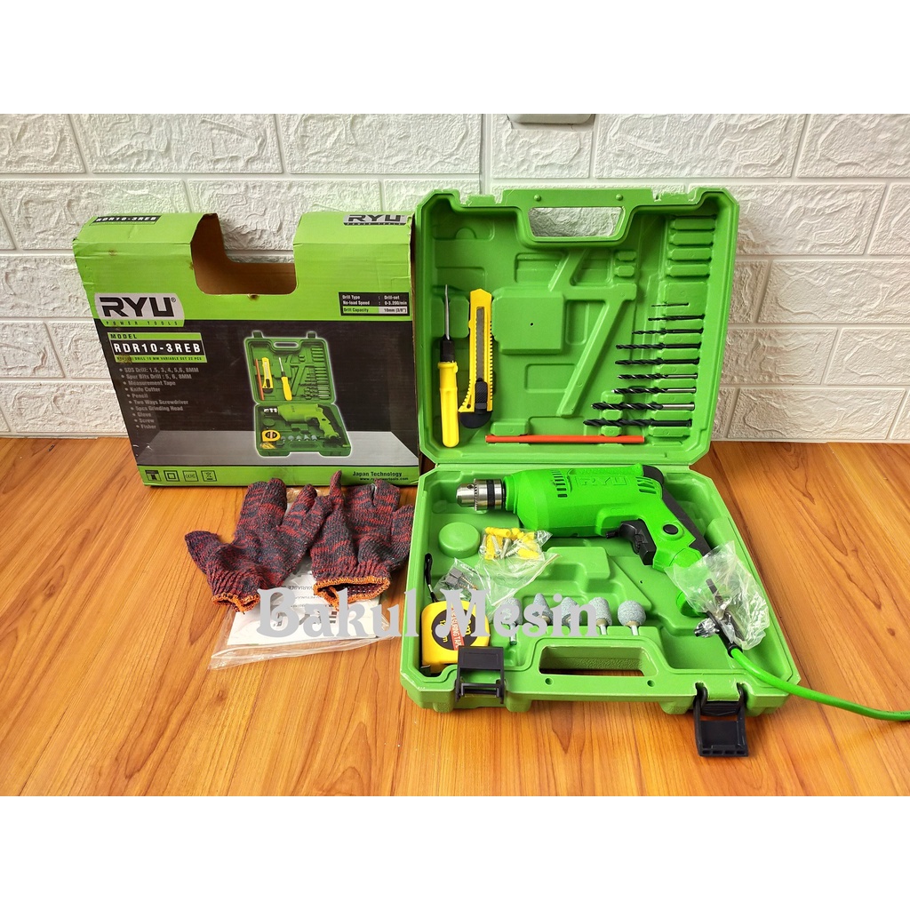 Jual mesin bor ryu RDR 10-3 REB RDR10-3REB mesin bor set 10mm | Shopee ...