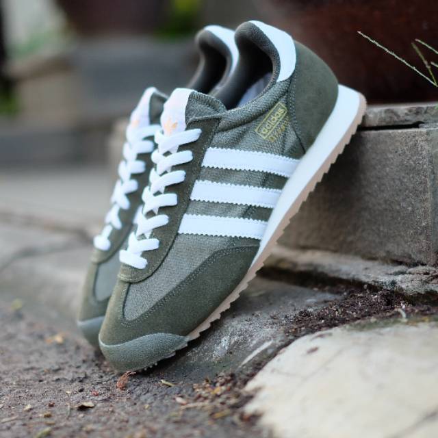 Adidas dragon olive green original indonesia