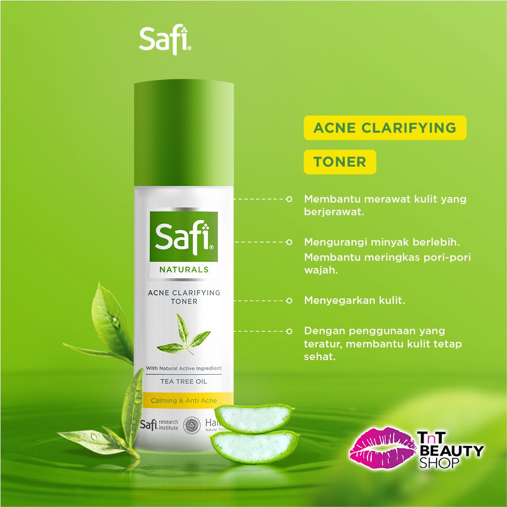 Jual Safi Naturals Acne Clarifying Toner Tea Tree Oil Safi Acne Toner Shopee Indonesia 