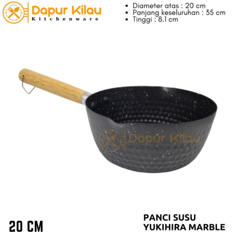 Jual Panci Yukihira Snow Pan Rebus Air Susu Indomie Tebal 20 cm Sauce ...