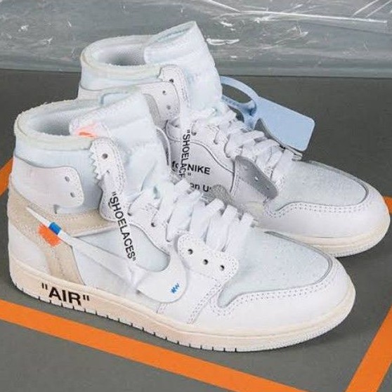 Jordan x off white on sale harga