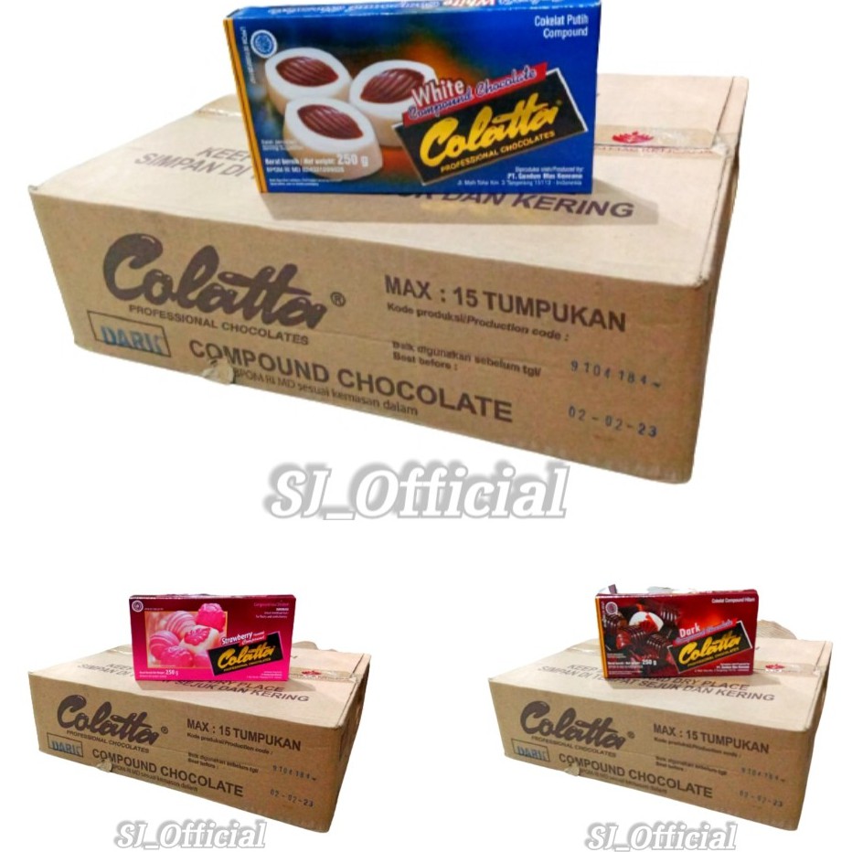 Jual Cokelat Batang COLATTA ALL VARIANT 250gr (Dark - White ...
