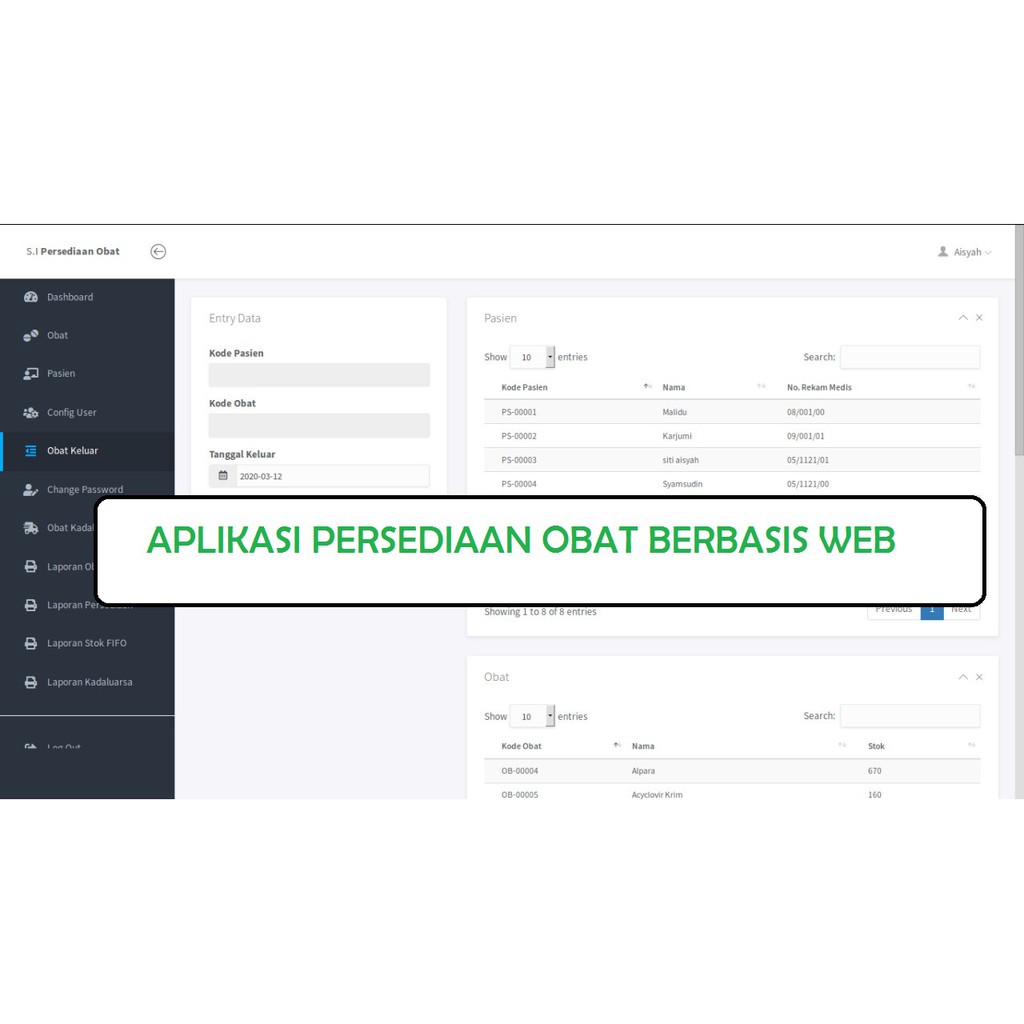 Jual Source Code Aplikasi Persediaan Obat Berbasis Web Shopee Indonesia 5422