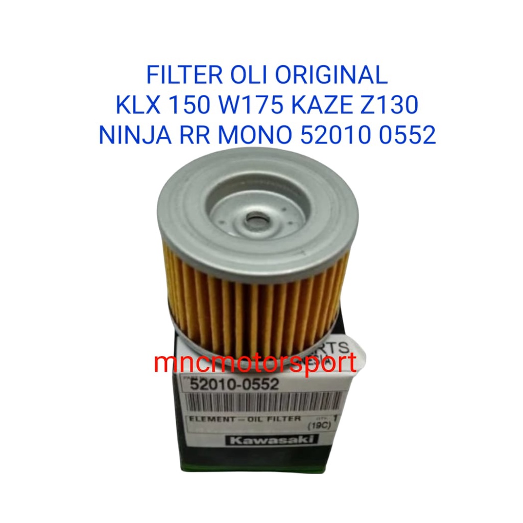 Jual Filter Oli Original Klx Ninja Rr Mono Kaze Z W Asli Shopee Indonesia