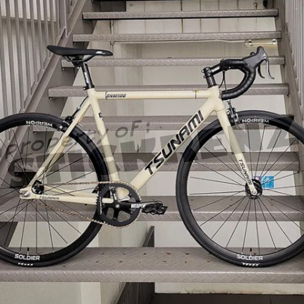 Jual Cutting Sticker Stiker Frame Sepeda Roadbike Fixie Tsunami 02 ...