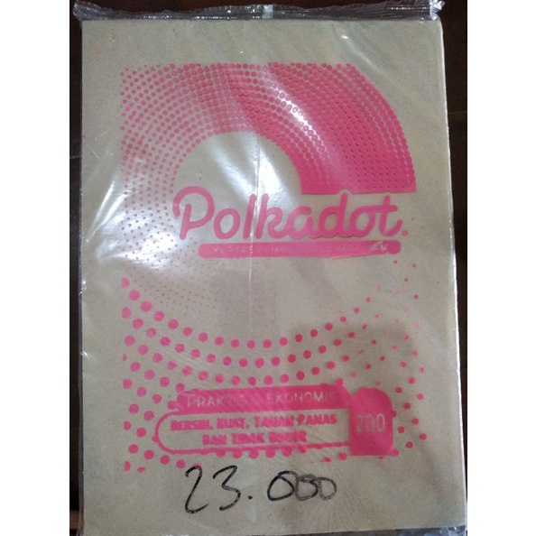 Jual Kertas Minyak Kertas Nasi Polkadot Isi Shopee Indonesia