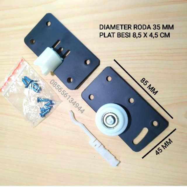 Jual Roda Pintu Lemari Geser / Sliding 380 Pasangan Rel Timbul | Shopee ...