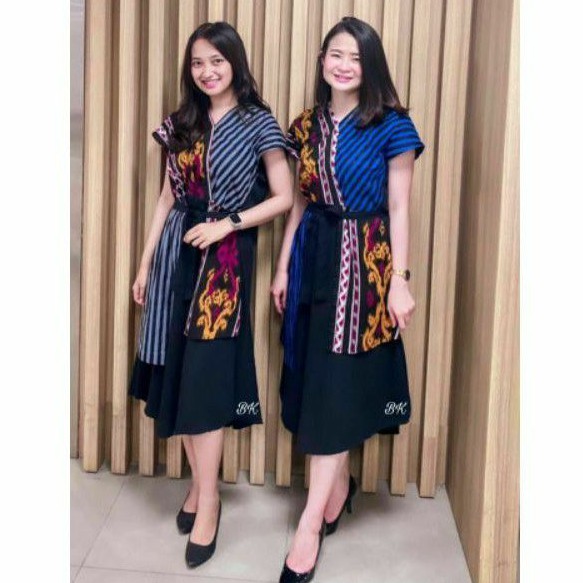 Dress songket best sale