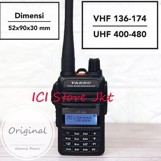 Jual Radio HT Yaesu FT 4X Original Garansi Resmi Shopee Indonesia