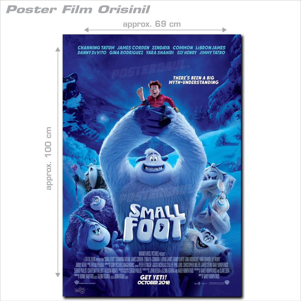 Jual Poster Film SMALLFOOT - original Indonesian one sheet 68 x 100 cm ...