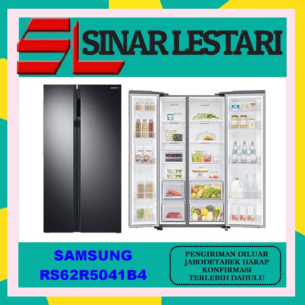 Jual SAMSUNG RS62R5041B4 KULKAS SIDE BY SIDE DIGITAL INVENTER Kap 617 ...