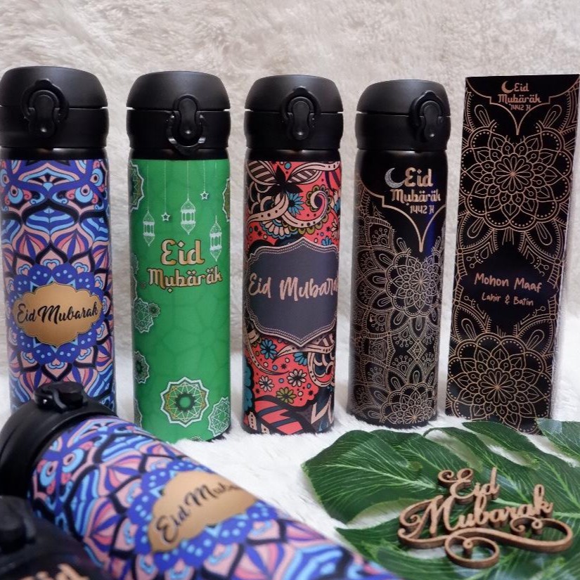 Jual Tumbler Idul Fitri Hampers Bisa Custom Edisi Lebaran Botol Minum Stainless Steel Ramadhan 8694