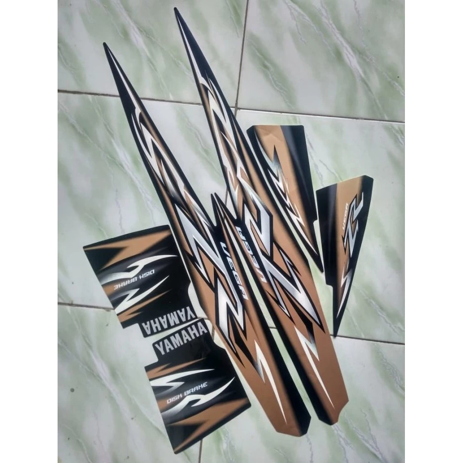 Jual Stiker Striping Yamaha Vega Zr Hitam Shopee Indonesia