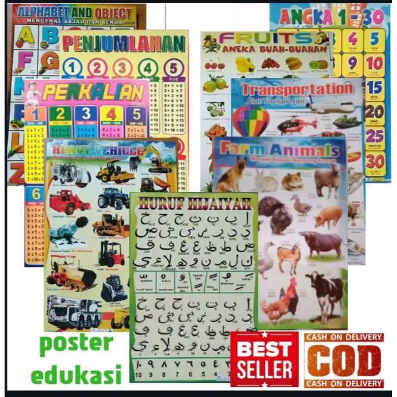 Jual Poster Edukasi Anak Lengkap | Shopee Indonesia