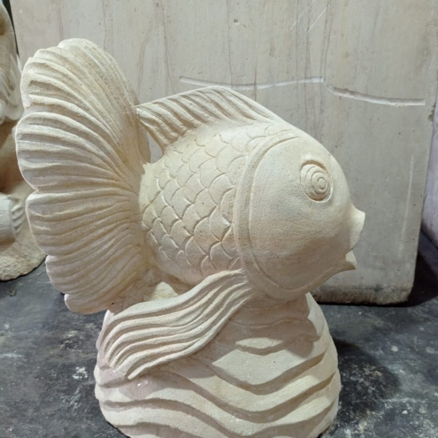 Jual PATUNG AIR MANCUR IKAN UKIR PARAS | Shopee Indonesia