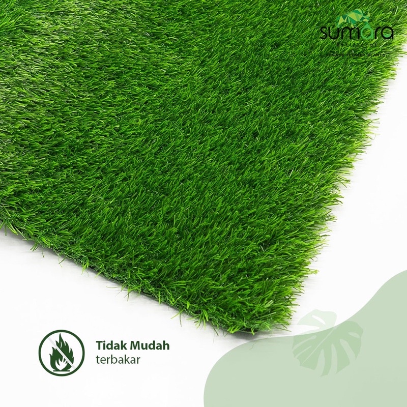 Jual [ BISA COD ] Rumput Sintetis Swiss 3cm - 25cm x 50cm - Full Green ...