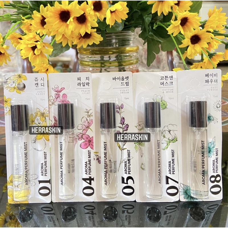 Daiso Korea Aroma Perfume Mist 15ml body mist parfum korea