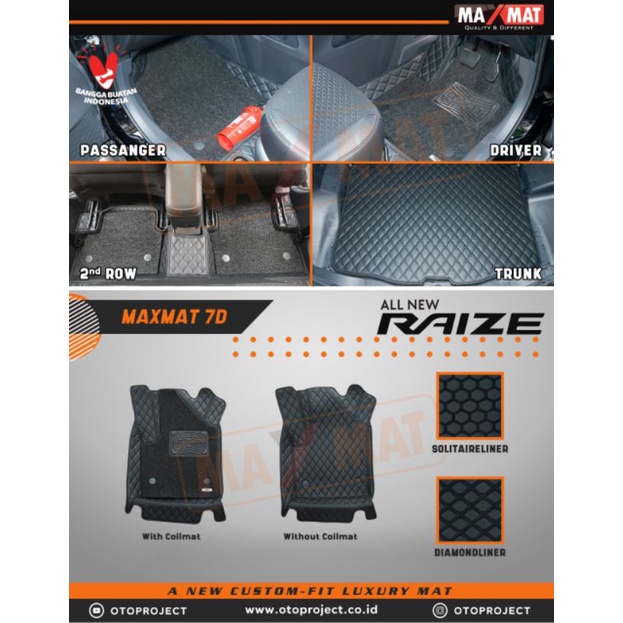 Jual Karpet D Maxmat Karpet Mobil Toyota Raize Full Bagasi Shopee