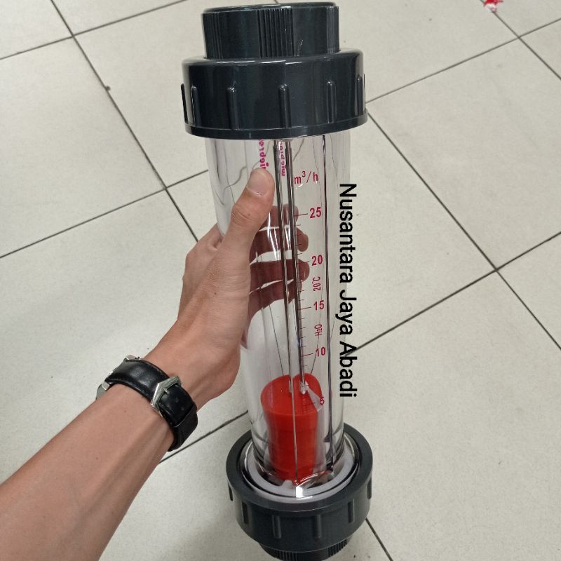 Jual Flowmeter Rotameter Durable Plactic Tube Drat 2 " inchi 25 m3/h