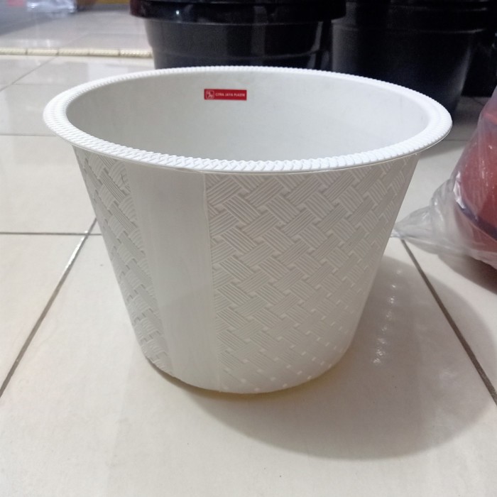 Jual pot bunga dan tanaman anyam 35cm | Shopee Indonesia
