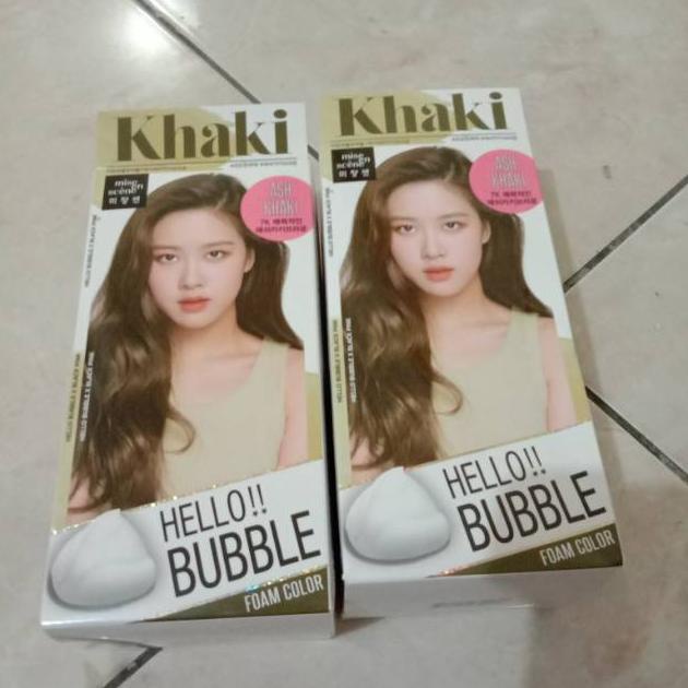 Jual Mise En Scene Hello Bubble Hair Color Ash Khaki Original Cat