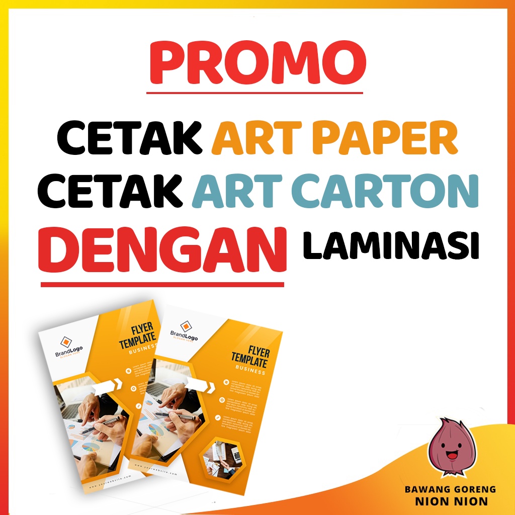 Jual Cetak Art Paper / Art Carton Ukuran A3 dan A4 (Plus Laminating