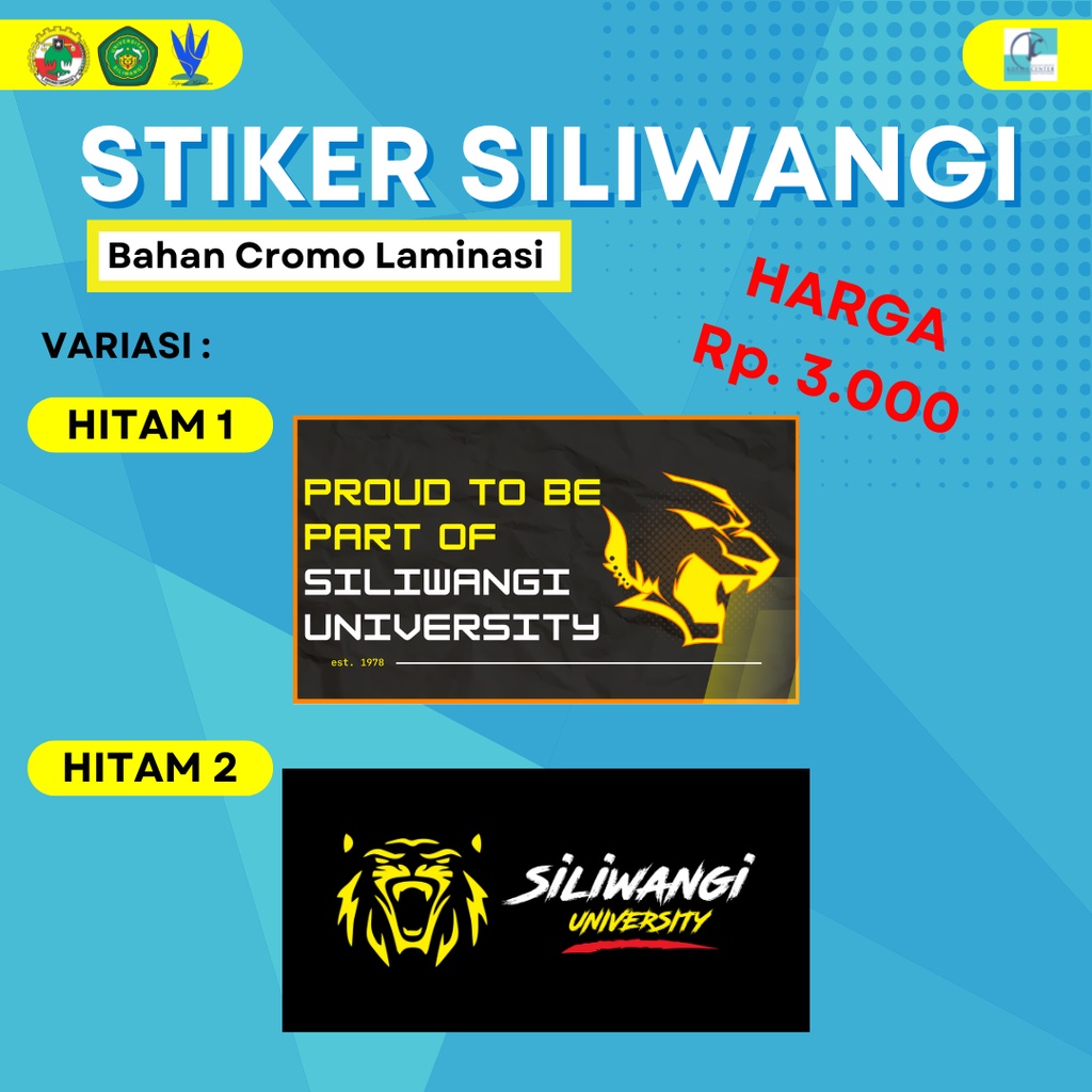 Jual Sticker siliwangi | Sticker Universitas Siliwangi Merchandise ...