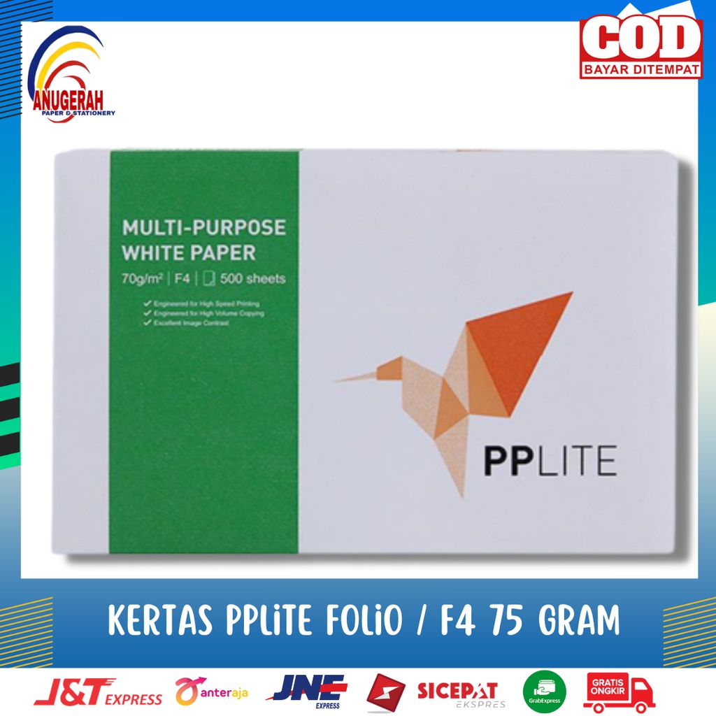 Jual KERTAS HVS PPLITE F4 75gsm / Kertas Fotocopy Murah (RIM) | Shopee ...