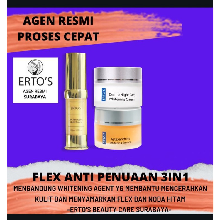 Jual Ertos In Paket Penuaan Dan Flex Hitam Kerutan Bintik Hitam