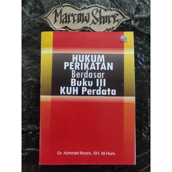 Jual Hukum Perikatan Berdasar Buku 3 Kuh Perdata Achmad Busro | Shopee ...