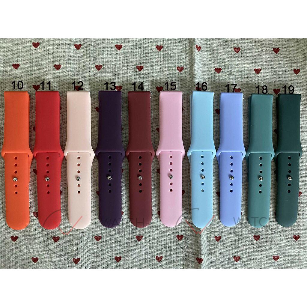 Jual Tali Strap Rubber Kancing 22mm 20mm Amazfit Bip U Pro GTS 2 GTR 2 ...