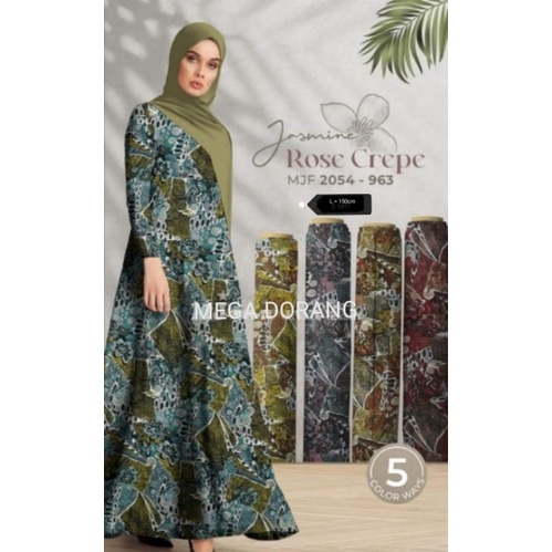 Jual Kain Rose Creape Premium Motif Abstrak Terbaru Terlaris | Shopee ...