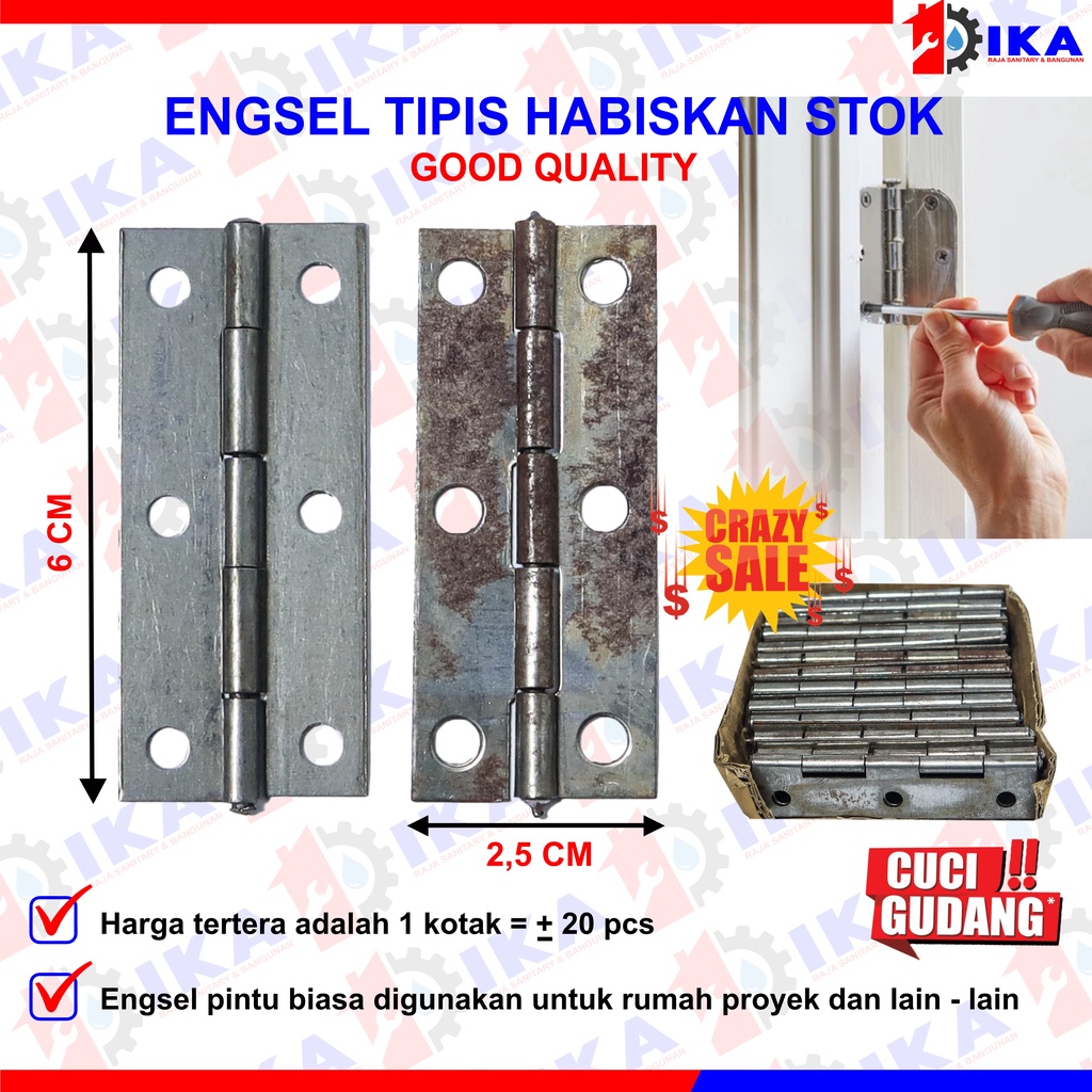 Jual Engsel Tipis Kupu Kotak Plat Pintu Kandang