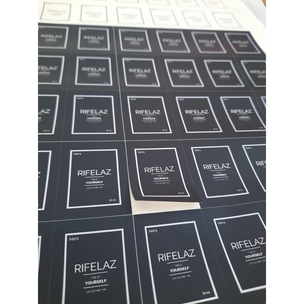 Jual PROMO Vynil Stiker Label A3+ Print dan Cutting Parfum kosmetik ...