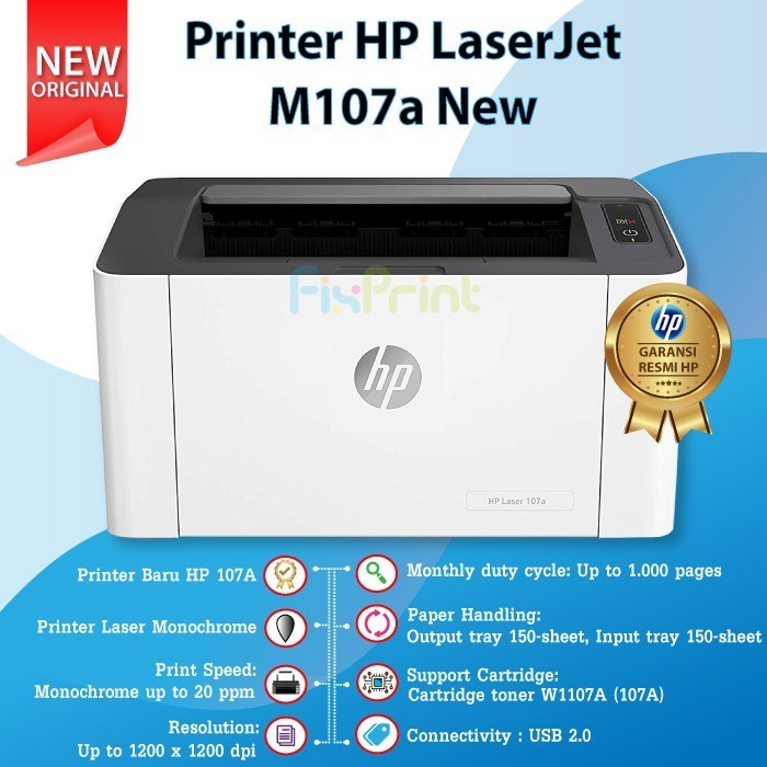 Jual Printer Hp Laserjet Pro 107a M107a 4zb77a Monochrome Laser Jet 107