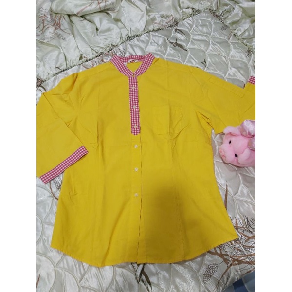 Jual #preloved# kemeja kuning | Shopee Indonesia