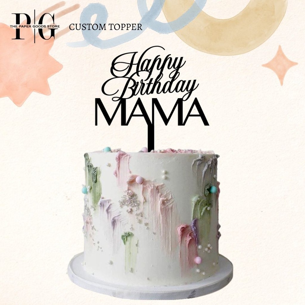 Jual Custom Topper Birthday Cake Tusukan Hiasan Kue Ultah Ulang Tahun ...