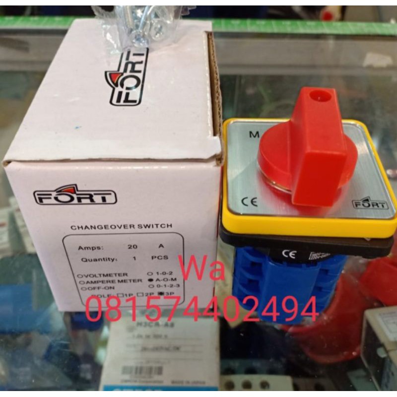 Jual Selector MOA Fort 3pole Cangeover Swicth 3 posisi | Shopee Indonesia