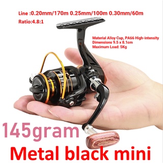 Fishing reel Mini 800 size Mini Spinning Reel Metal Spool Murah