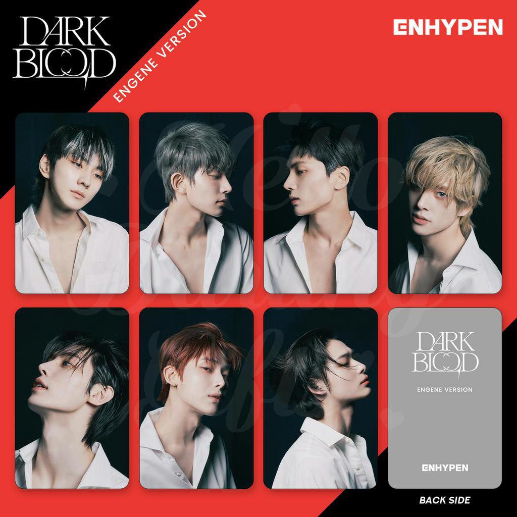 Jual Enhypen DARK BLOOD Engene Version OT7. Unofficial. Fan Made 