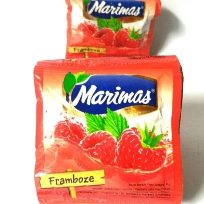 Jual MARIMAS FRAMBOZE (1 renceng 10 sachet ) | Shopee Indonesia