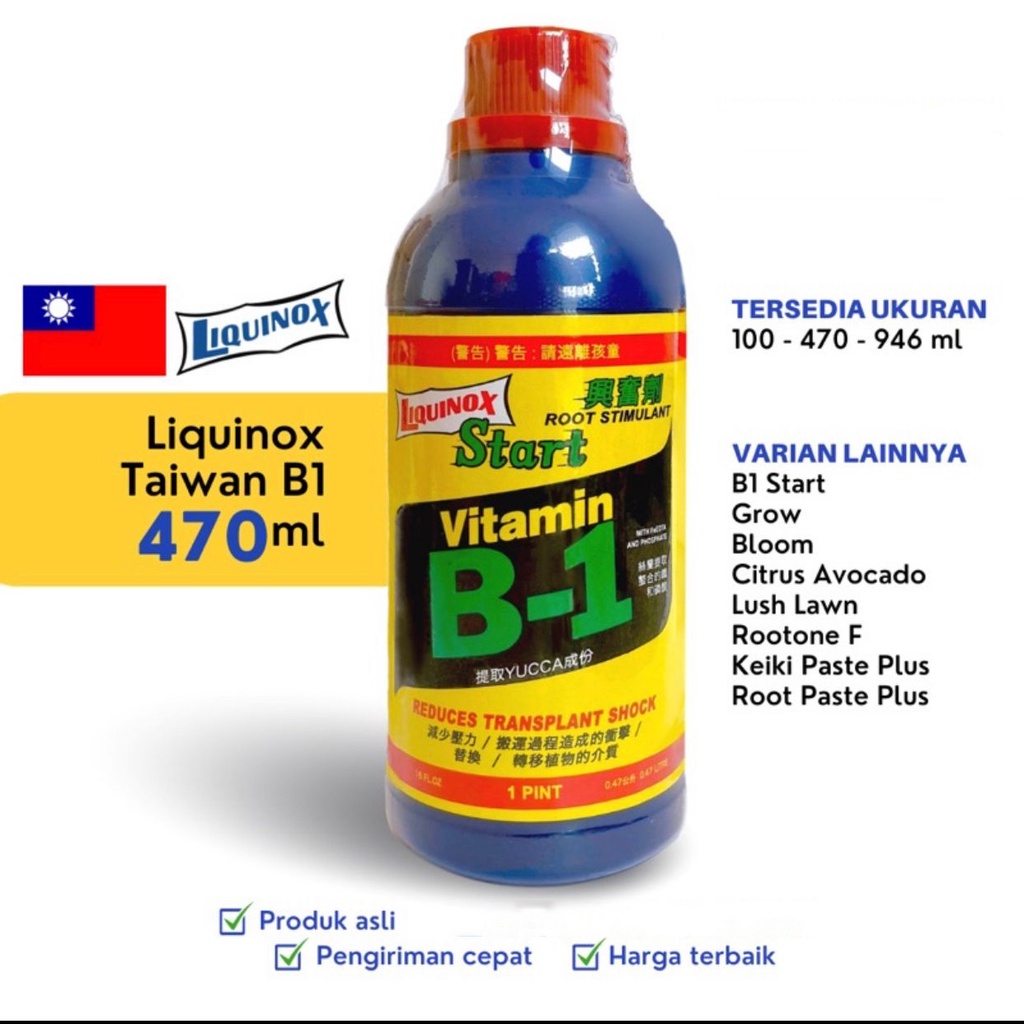 Jual Liquinox Start Vitamin B1 Taiwan 470ml Pupuk Tanaman ORIGINAL ...