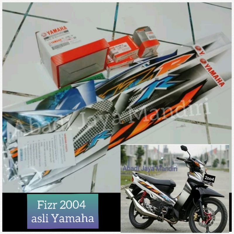 Jual LIS BODY STIKER STRIPING YAMAHA FIZR F1ZR HITAM PUTIH 2004 HITAM ...