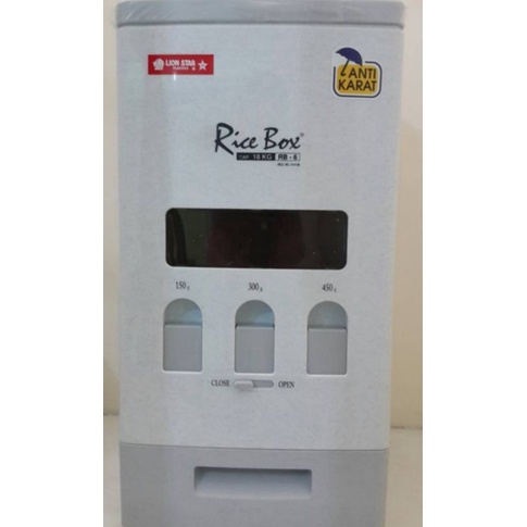 Jual New Rice Box Ricebox Kotak Tong Kendi Beras Lion Star 18kg 18 Kg ...