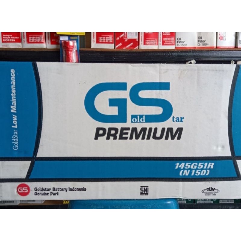 Jual aki truk genset GS Premium Gold Star N150 | Shopee Indonesia