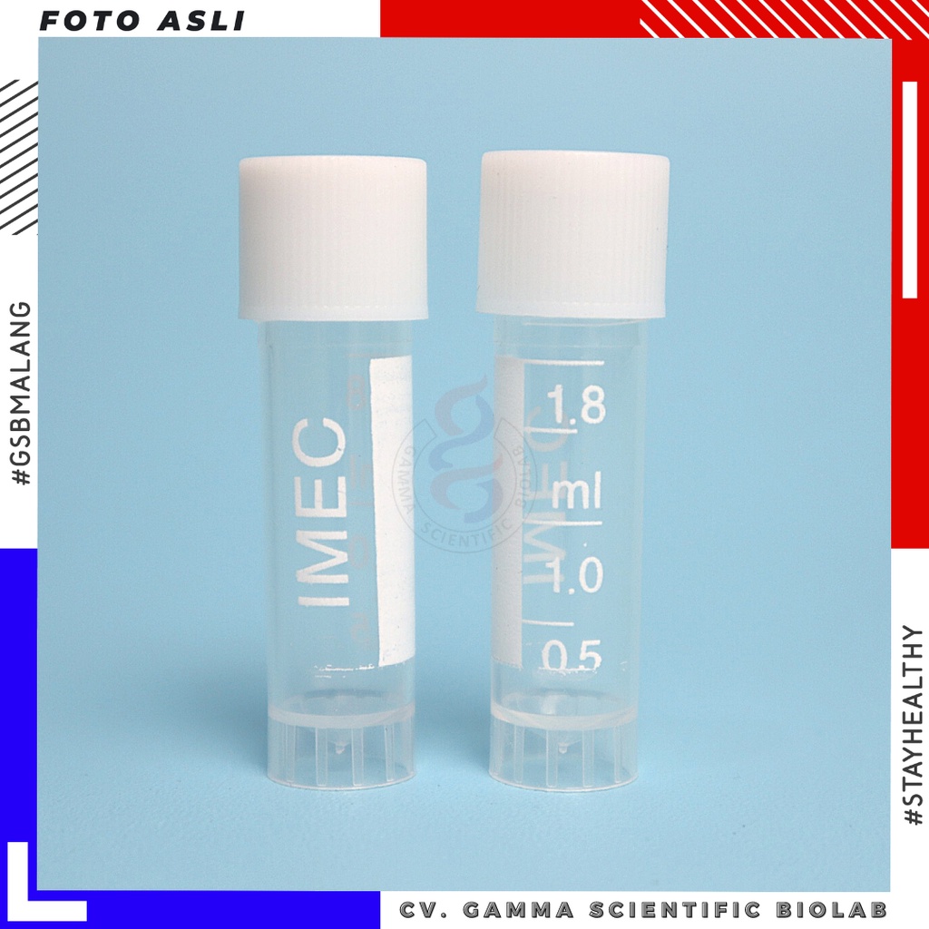Jual Cryogenic Vials SGB028 1,8ml,O-ring,Graduation, 500pcs/pack ...
