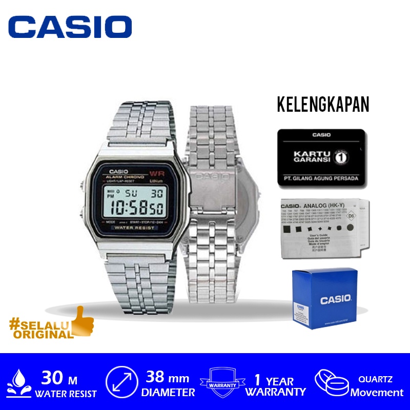 Jual Jam Tangan Casio General A159WA-N1DF Original Mura Shopee