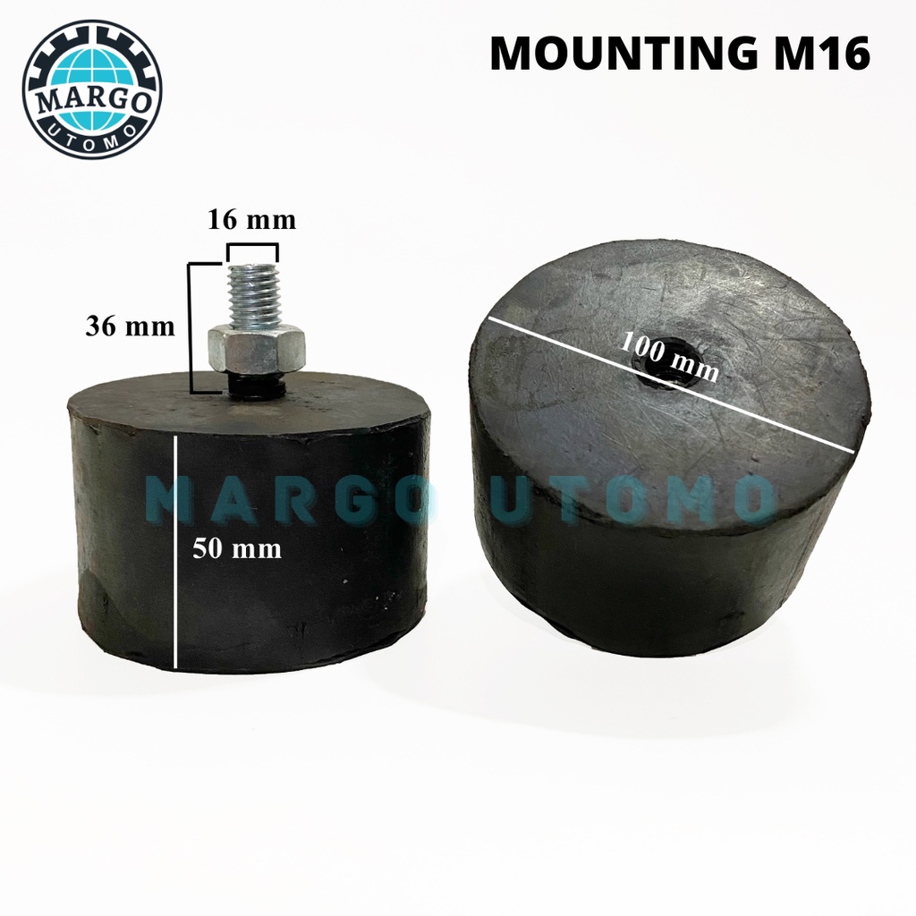 Jual Karet Engine Mounting Dudukan Mesin D100 T50 M16 Kunci Pas 24 ...