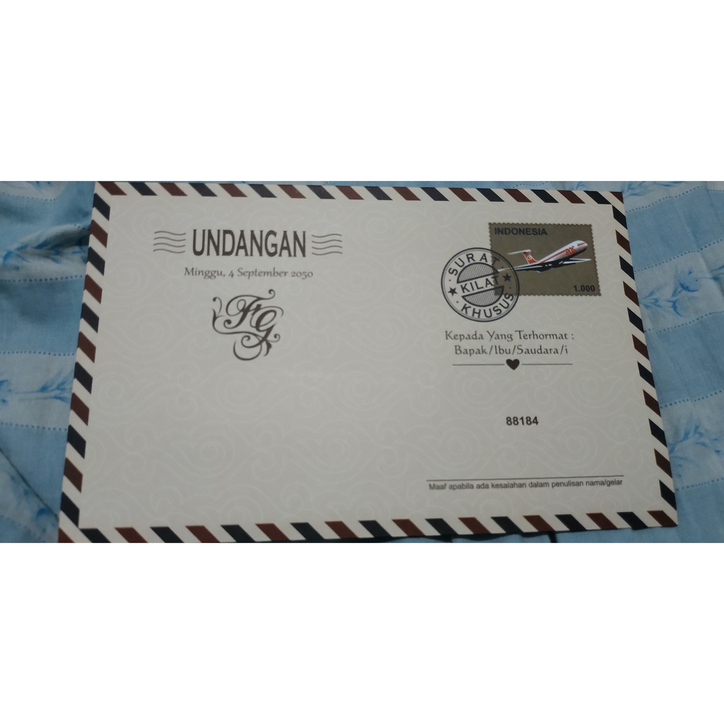 Jual Kartu Undangan No 88184 | Shopee Indonesia