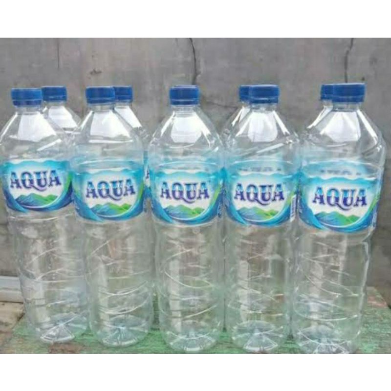Jual Botol bekas EX. AQUA sekali pakai ukuran 1,5 liter teramanah ...